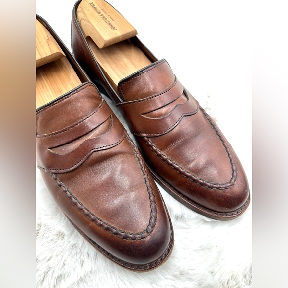 Allen Edmonds Randolph Brown Leather Penny Loafers‎ 10 B main image 4